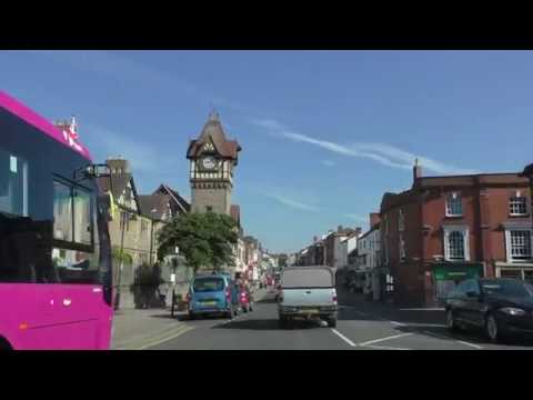 Driving On High Street & The Homend, Ledbury, Herefordshire, England 6th July 2018