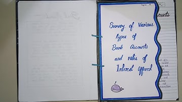 Maths Project Class 10 ICSE "Bank Account" | Board Project making