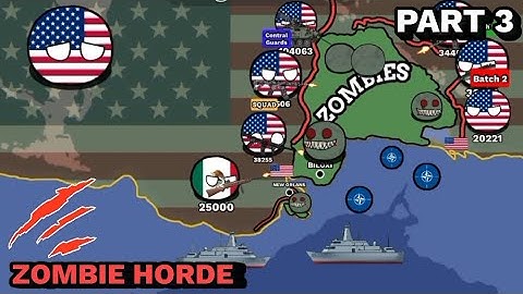 USA Zombie Horde 🧟 | Countryballs Animation (Zombie Invasion Part 3)