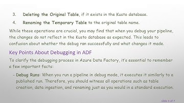 How to Validate ADF Debug for Copy Data Functionality in Azure Data Factory