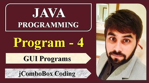 Java GUI Program 4 | jComboBox | getSelectedIndex() | getSelectedItem() | CBSE Class XII IP |