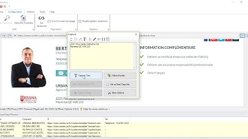 How to capture contact info from centris website listings using Webharvy