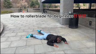 TUTORIAL ON HOW TO ROLLERBLADE WITHOUT FALLING ‼️