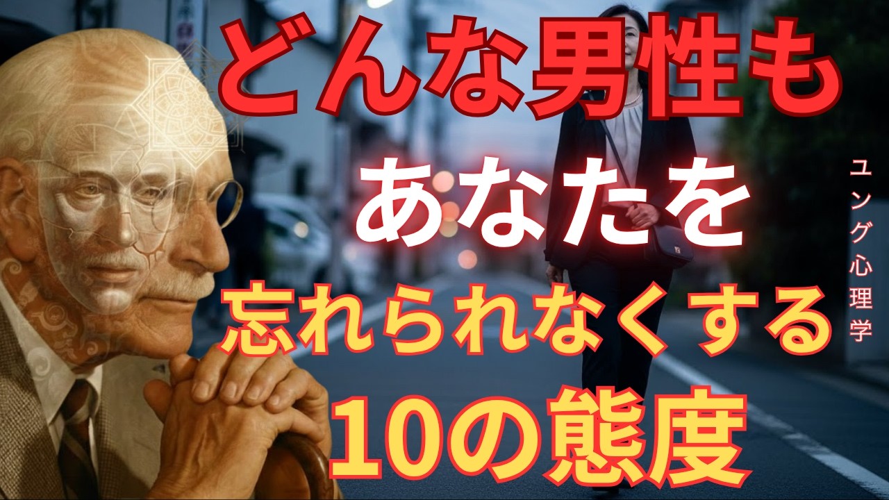 【衝撃】どんな男性もあなたを忘れられなくする10の態度｜99%の女性が知らない｜カール・ユング｜ユング心理学｜無意識｜元型