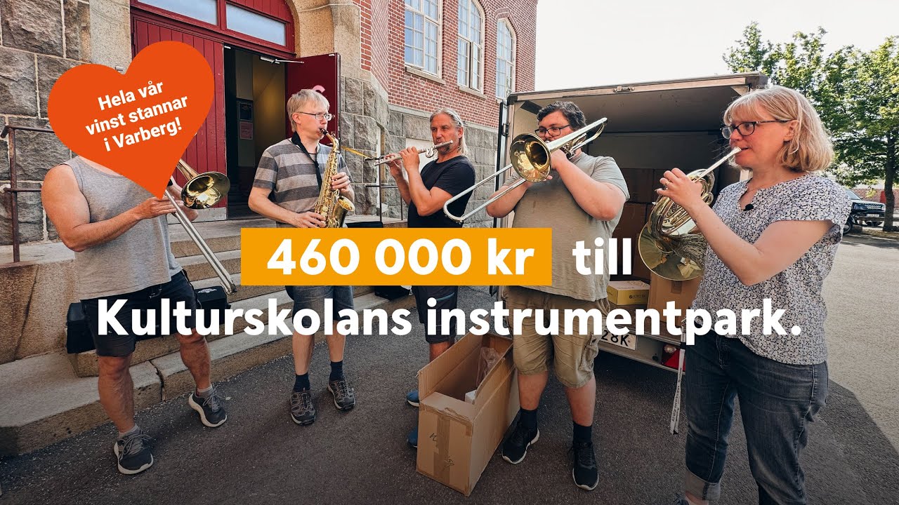 460 000 kr till instrumentpark för uthyrning på Kulturskolan Varberg