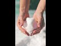 Snow heart ❄️🤍 #snowheart #heartshaped #happysnow #lovehurts #coldheart #coldblooded #stressball