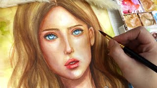 Easy Watercolor Portrait Tutorial for Beginners