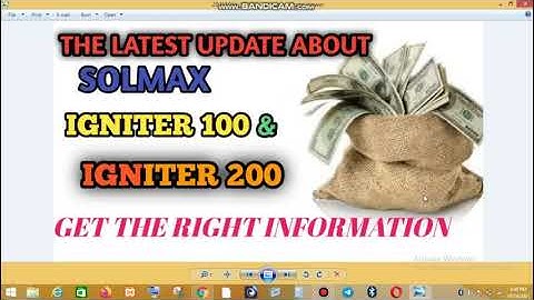 THE LATEST UPDATE ABOUT SOLMAX IGNITER 100 AND IGNITER 200 PLATFORMS. THIS IS WHAT YOU ARE MISSING!