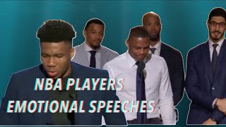 NBA Players Emotional Speeches!!!!!! ( Emotional Moments) Part 1