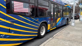 (Bus Ride) 2024 Nova Bus LFS 9249 on the Q18 from Maspeth Grand Av to 54 St/Northern Blvd