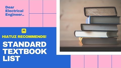 Standard textbook list for electrical engineers