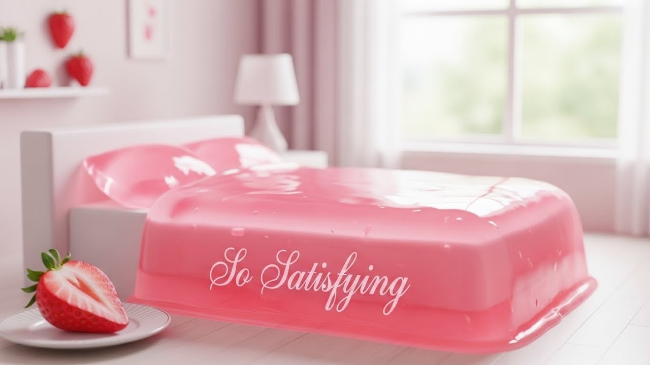 EXTREME 4K ASMR — Hyper-Realistic Jelly Fantasy Beds | Honey, Rose, Galaxy, | Deep Relaxing Visuals