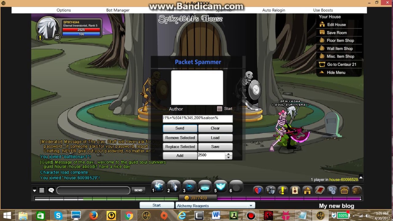 Le Bot Spammer Codes prodlasopa