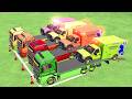 Replay - TRANSPORTING TRUCKS, FIRE ENGINE, TANK & CONSTRUCTION VEHICLES WITH TRUCKS! - FS 22