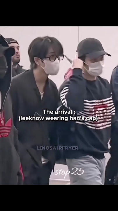 lino loves to steal han's stuff #minsung #minsungmoments #leeknow #hanjisung #straykids #skz #kpop