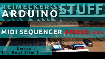 Arduino Midi Sequencer Studio Racktile Records DAW (Eminem-The Real Slim Shady)