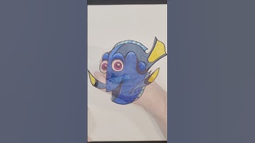 Drawing Dory...🐟🖍 | #dory #findingnemo #drawing