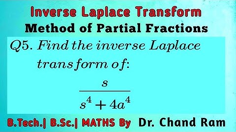 Question#5 on Inverse Laplace Transform or Inverse Transforms by Method of Partial Fractions.