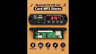 Bluetooth FM USB AUX TF Card MP3 Decoder Module Guide | DIY Stereo Panel #diyelectronics #electronic