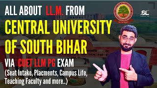 LLM from CUSB |  Central University of South Bihar (CUSB) llm | BHU LLM Details | CUET PG LLM 2023