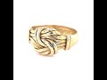Edwardian 18ct Yellow gold Lovers Knot Ring BM1 903