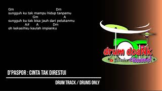 D'Paspor - Cinta Tak Direstui (drums only) [chord gitar & lirik]