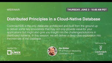 LF Live Webinar: Distributed Principles In A Cloud-Native Database