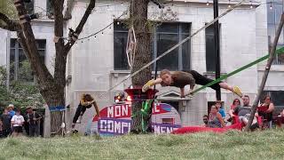 Slackline demo Marie Sophie
