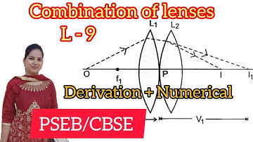 Ray optics Revision Class 12th Physics Combination of lenses #physics #pseb #cbse