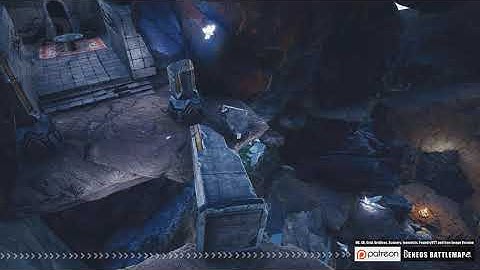 Beneos Battlemaps: Crystal Cave: Dungeon Entrance - SCENERY [Pen & Paper Animated Battlemap]