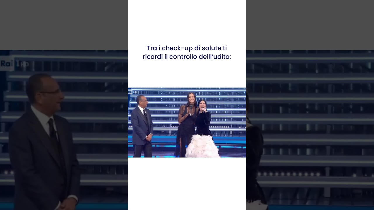 Anche Irina ha fatto un controllo dell'udito #sanremo2026
