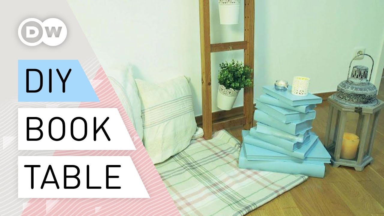 Diy Upcycling How To Make A Book Table Stylish Table Made Of
