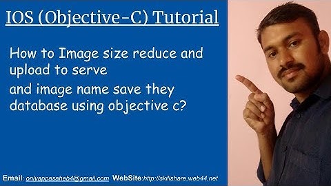 How to Image size reduce and upload to serve and image name save they database using objective c?