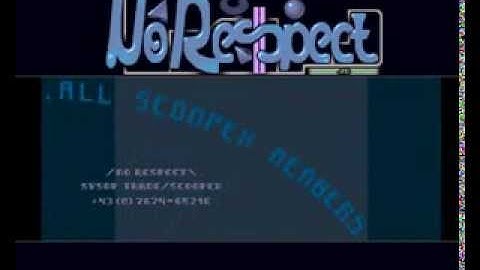 No Respect BBS intro by Scoopex (Amiga intro 1992)