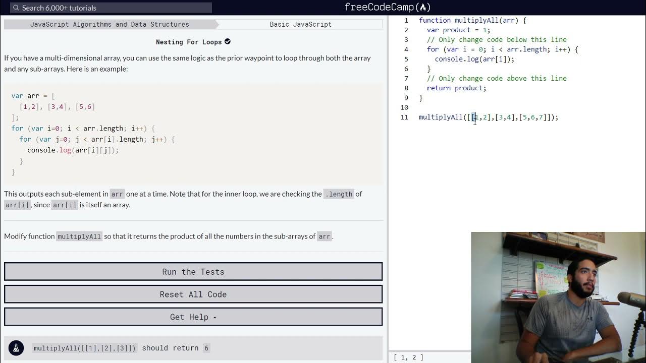 How to Nest For Loops in JavaScript - YouTube