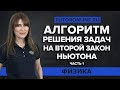 Алгоритм решения задач на второй закон Ньютона часть 1| Физика TutorOnline