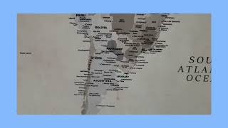 Vintage Push Pin World Map