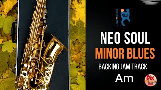 Video thumbnail of "Neo Soul Minor Blues  - Backing track jam in  A minor (without audience) 85 bpm"