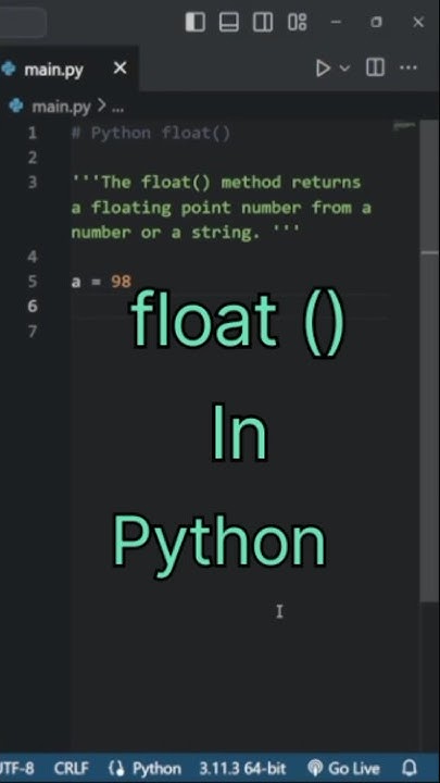float conversion in python #python #coding #programming - YouTube