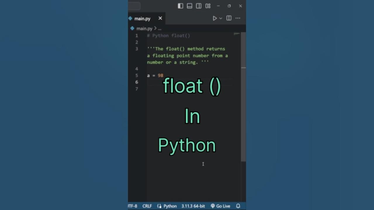 float conversion in python #python #coding #programming - YouTube