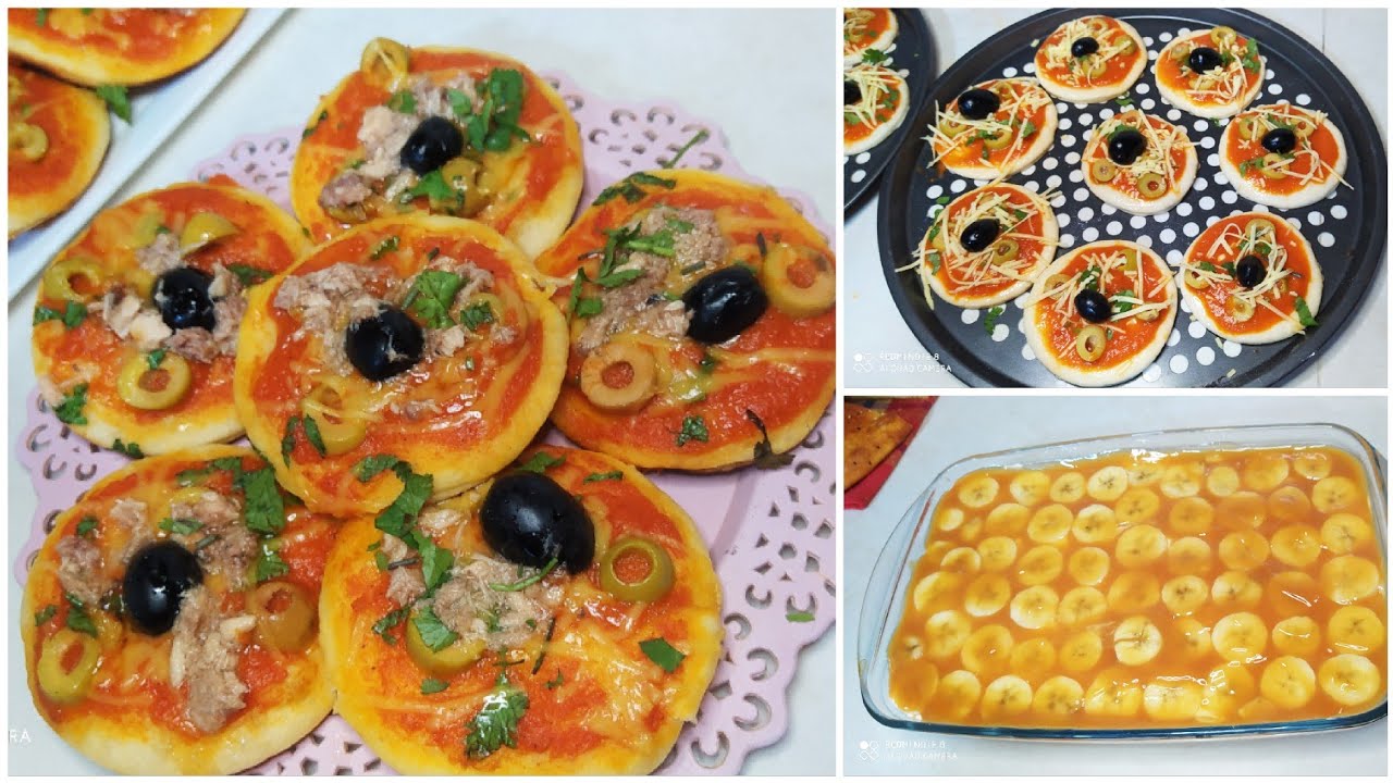 ميني بيتزا بعجينة رووعة وكمية قليلة تصلح لرمضان والعرضات