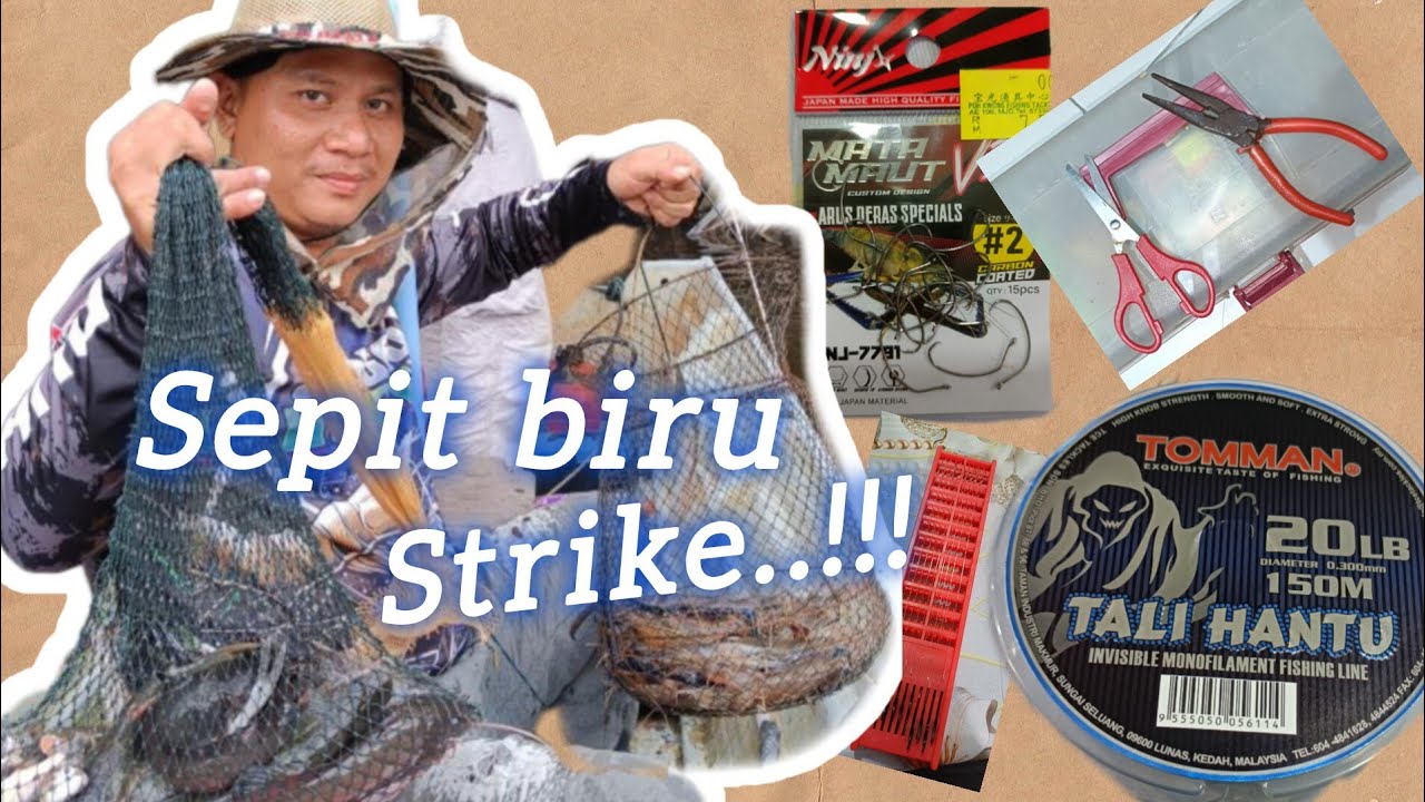 Cara membuat perambut//perambut arus deras//udang galah(jenggo)..#borneo #mancing #sepitbiru #fyp