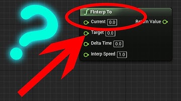 What is the FInterp To node || UE4 TUTORIALS