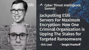 Jackpotting ESXi Servers For Maximum Encryption