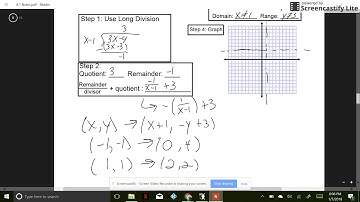 Section 8.1 - Graphing Simple Rational Functions (Part 2)