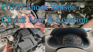 p0327 knock sensor1 circuit low location |suzuki check engine light reset | #SuzukiAlto