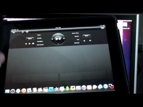 Controling a Home Theater with an iPad: Mobile Mouse App Demo