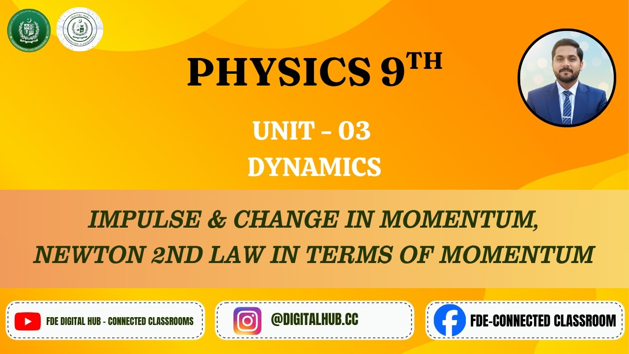 Impulse & Change in Momentum | Unit 3| Physics| Grade 9 | FBISE | FDE ...