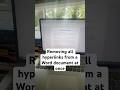Removing all hyperlinks from a Word document at once