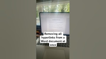 Removing all hyperlinks from a Word document at once